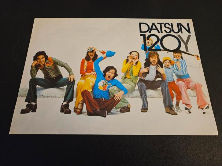 Brochure Datsun 120Y, Boeken, Auto's | Folders en Tijdschriften, Zo goed als nieuw, Overige merken, Ophalen of Verzenden
