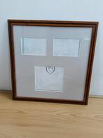 Houten fotolijst voor 3 foto's, Ophalen, Zo goed als nieuw