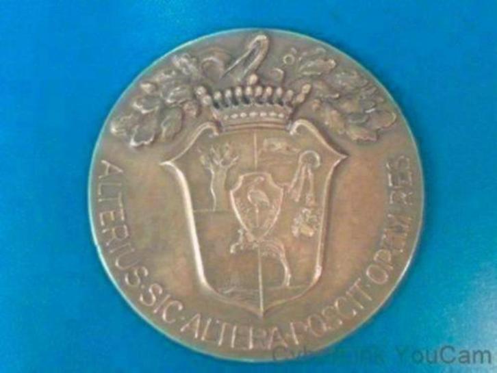 14662 150-jarig bestaan Haagsche Assurantie Compagnie, Postzegels en Munten, Penningen en Medailles, Brons, Nederland, Ophalen of Verzenden