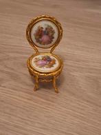 Vintage limoges poppenhuis stoeltje, Verzamelen, Poppenhuizen en Toebehoren, Ophalen of Verzenden, Zo goed als nieuw, Poppenhuis