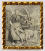 Alida Hendriks – potloodtekening in Art-deco lijst, Ophalen