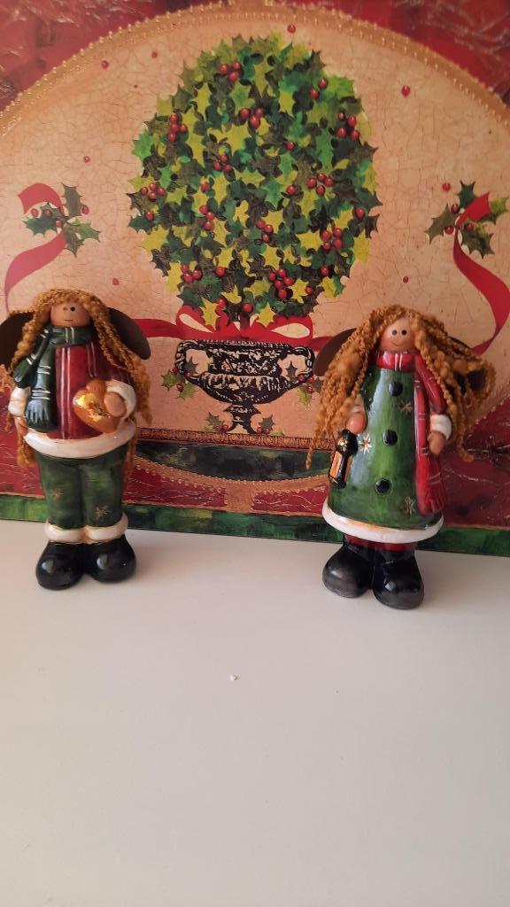 2 kerst engeltjes, Diversen, Kerst, Zo goed als nieuw, Ophalen of Verzenden