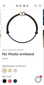 Nieuwe armband - No Waste NOWA, Ophalen of Verzenden, Nieuw, Zwart, Overige materialen
