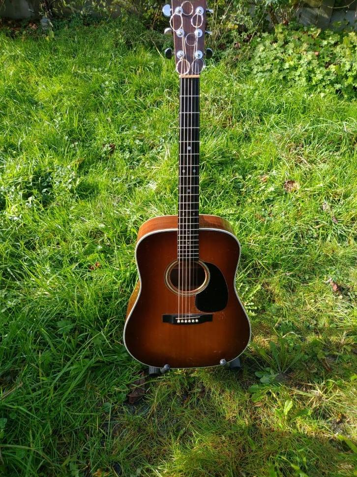 Martin D28 uit 1975. Sunburst / Shaded Top, Muziek en Instrumenten, Snaarinstrumenten | Gitaren | Akoestisch, Gebruikt, Western- of Steelstringgitaar