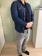 Donker blauwe spijkerblouse, heren, blouse, maat S, Kleding | Heren, Overhemden, Blauw, Ophalen of Verzenden, Zo goed als nieuw