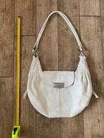 Leren schoudertas wit/lichtgrijs, Ophalen of Verzenden, Zo goed als nieuw, Grijs, Schoudertasje