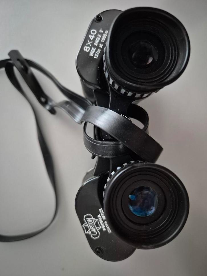 Carton 8x40 verrekijker, Audio, Tv en Foto, Optische apparatuur | Verrekijkers, Zo goed als nieuw, 8 tot 12x, Met hoes of tas