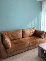 Anker Leren 3-zits bank -, Huis en Inrichting, Banken | Bankstellen, Gebruikt, Driepersoons, Ophalen of Verzenden, Rechte bank