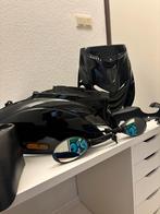 volledige zip kappen set glans zwart incl spiegels, Ophalen, Zo goed als nieuw, Kap, Piaggio