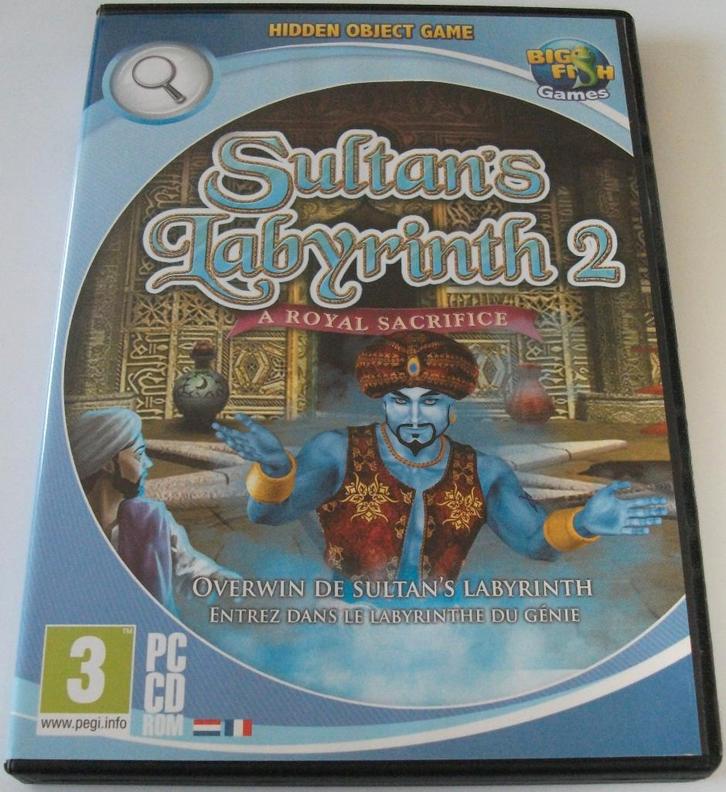 PC Game *** SULTAN'S LABYRINTH 2 *** Big Fish, Spelcomputers en Games, Games | Pc, Zo goed als nieuw, Puzzel en Educatief, 1 speler