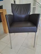 Set van 6 bruin leren stoelen, zeer mooi!, Huis en Inrichting, Ophalen, Bruin, Leer, Zo goed als nieuw