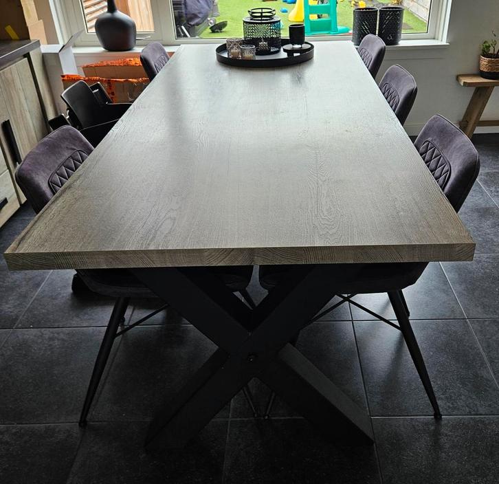 Eettafel Forrest, Huis en Inrichting, Tafels | Eettafels, Gebruikt, 50 tot 100 cm, 200 cm of meer, Rechthoekig, Ophalen