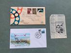 Twee eerstedagenveloppen: Telefoonnet 1962 + Flevolijn 1987, Postzegels en Munten, Postzegels | Eerstedagenveloppen, Ophalen of Verzenden