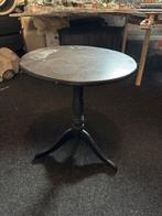 Rond houten bijzettafeltje, Ophalen, Gebruikt, Rond, 55 tot 75 cm