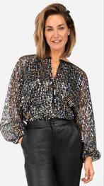 Ibana pailletten blouse  (nieuw) maat 38, Kleding | Dames, Ophalen of Verzenden, Nieuw, Maat 38/40 (M), Zwart