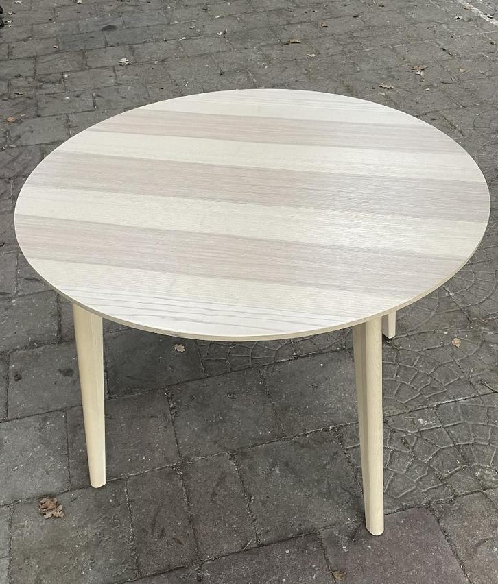 Te Koop ronde eettafel, Huis en Inrichting, Tafels | Eettafels, Zo goed als nieuw, 100 tot 150 cm, 100 tot 150 cm, Vier personen