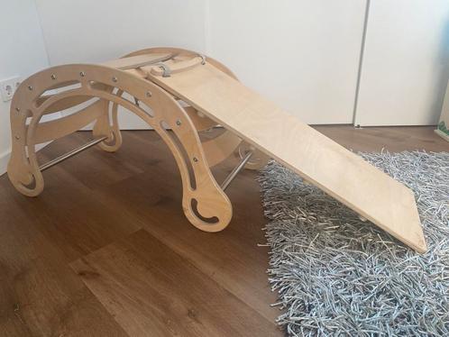 Houten klimboog, glijbaan en trap, Kinderen en Baby's, Speelgoed | Houten speelgoed, Zo goed als nieuw, Overige typen, Ophalen