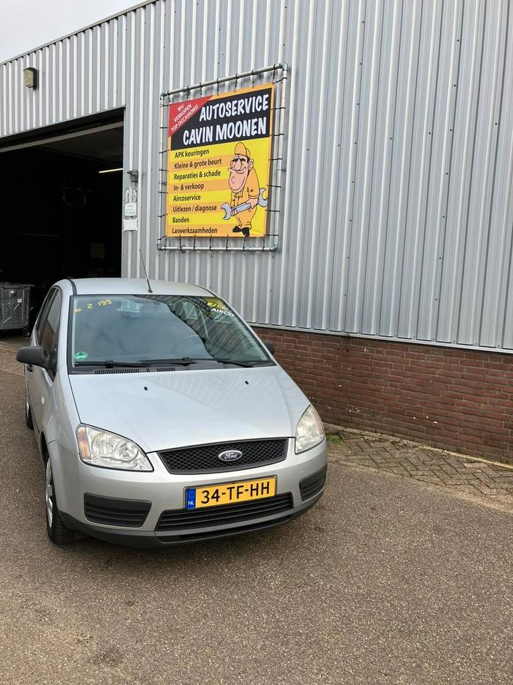 Ford C-Max 1.6 74KW 2006 Grijs, Auto's, Ford, Bedrijf, ABS, Airbags, Airconditioning, Centrale vergrendeling, Climate control