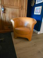Moroso leren fauteuil., Huis en Inrichting, Fauteuils, Minder dan 75 cm, Leer, Ophalen of Verzenden, Zo goed als nieuw