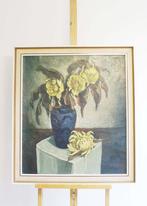 Groot expressief bloemstilleven. XXL Olieverf schilderij, Huis en Inrichting, Ophalen, O, Oorspronkelijke maker, O