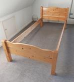 Blankhouten ledikant 90x200, Ophalen, 90 cm, Eenpersoons, Zo goed als nieuw
