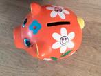 Klein spaarvarken oranje retro, Verzamelen, Spaarpotten, Ophalen of Verzenden, Zo goed als nieuw, Steen, Aardewerk of Keramiek
