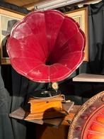 Pathé hoorngrammofoon, Antiek en Kunst, Antiek | Tv's en Audio, Ophalen