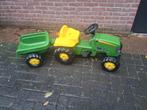 Traptrekker john deere, Kinderen en Baby's, Speelgoed | Buiten | Skelters, Ophalen, Zo goed als nieuw, Overige merken, Met kar of aanhanger