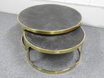 salontafel set 2 model Blackbone gold van Richmond Interiors, Ophalen, Richmond Interiors, 50 tot 100 cm, Richmond Interiors