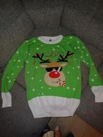 Groene Kersttrui met Rendier - Maat M, Maat 38/40 (M), Ophalen of Verzenden, Zo goed als nieuw, Generic