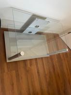 Glazen TV Meubel, Ophalen, Gebruikt, 50 tot 100 cm, Glas