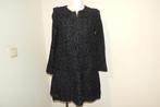 Maje jurk van kant stof blauw bloemen rits hals mt 2/M, Maat 38/40 (M), Knielengte, Verzenden, Blauw