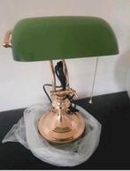 Klassieke Engelse Bankierslamp Notarislamp Messing Nieuw, Huis en Inrichting, Lampen | Tafellampen, Ophalen of Verzenden, Nieuw