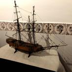18de houten scheepsmodel Brik  volkskunst, Antiek en Kunst, Ophalen of Verzenden