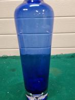 -fles glas blauw met dop, Ophalen of Verzenden, 'T Olde Gre-j, Info@toldegrej.nl, Endepoelstraat 20f Didam