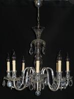 Zilveren venetiaanse kroonluchter heeft 8 glasarmen, Ophalen, Gebruikt