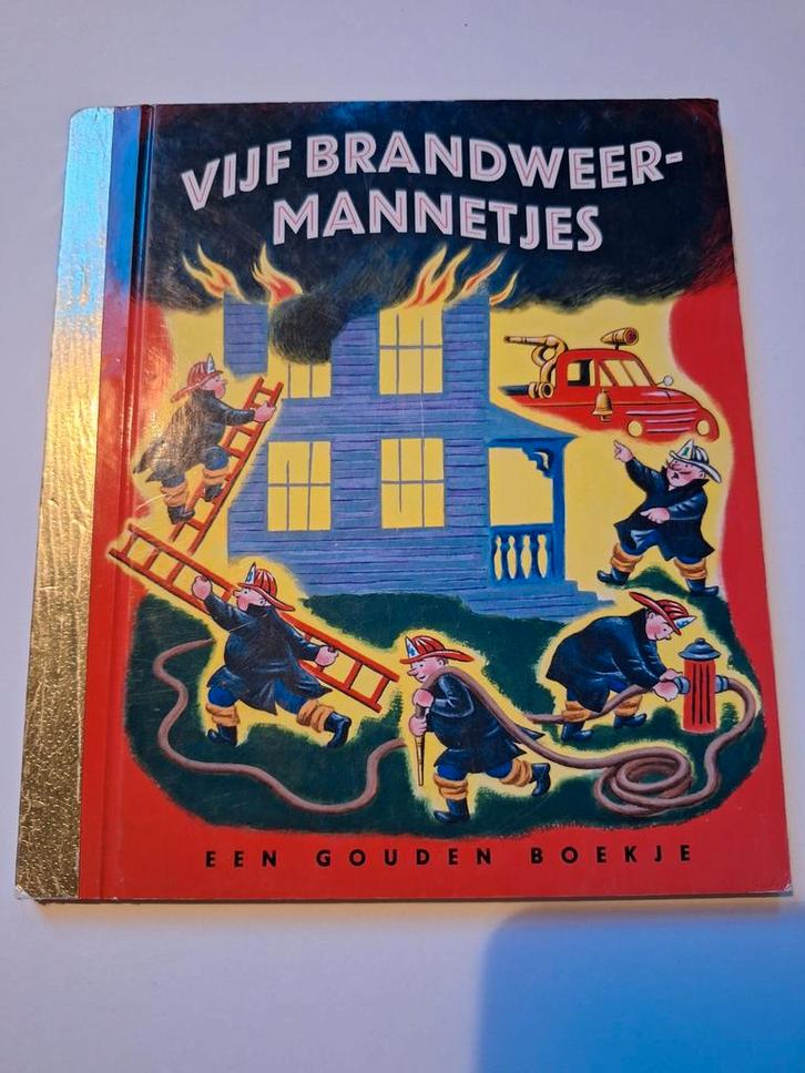 Vijf Brandweermannetjes - Gouden Boekje, Boeken, Kinderboeken | Jeugd | onder 10 jaar, Gelezen, Fictie algemeen, Ophalen of Verzenden