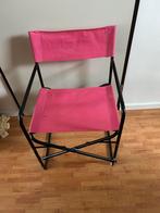 Roze regisseursstoel /vouwstoel, Ophalen, Gebruikt, Overige kleuren, Metaal