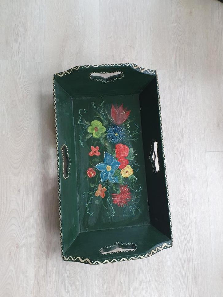 Houten dienblad /wandbord actie dhl verz .€0.99., Huis en Inrichting, Woonaccessoires | Dienbladen, Gebruikt, Hout, Rechthoekig