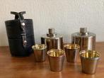 vintage 50er jaren jacht zakflacon+cups, Ophalen of Verzenden