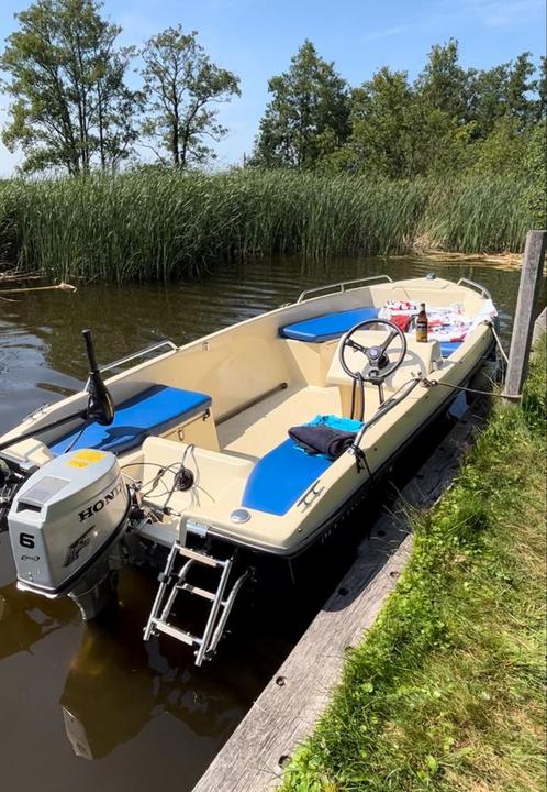 Te koop Mythos 430 consoleboot, Watersport en Boten, Motorboten en Motorjachten, Gebruikt, Polyester, Tot 6 meter, Benzine, Buitenboordmotor