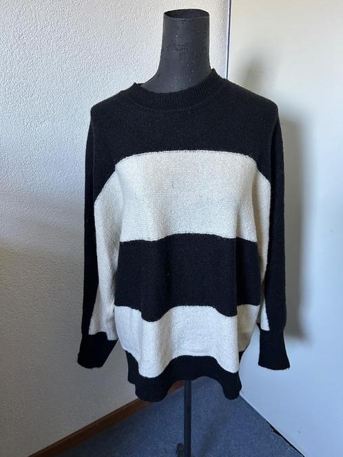 Poools zwart witte trui mt 44 z.g.a.n., Kleding | Dames, Truien en Vesten, Zo goed als nieuw, Maat 42/44 (L), Overige kleuren