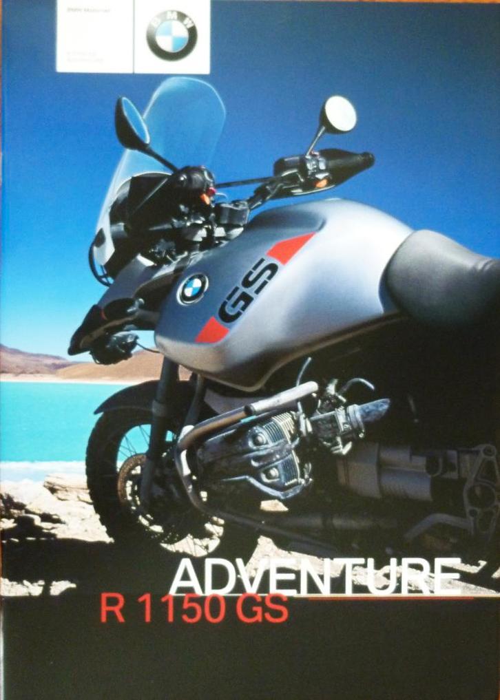 Folder BMW R 1150 GS + Bijlage 10/ 2001, Motoren, Handleidingen en Instructieboekjes, BMW, Ophalen of Verzenden