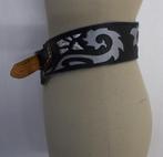Aparte leren zwarte bewerkte riem! S, Kleding | Dames, Riemen en Ceinturen, 5 cm of meer, Tailleriem, Zo goed als nieuw, Verzenden