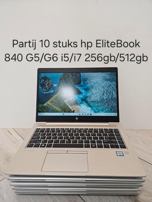Partij 10 stuks Hp EliteBook 840 G5/G6 laptops met opladers, Computers en Software, Windows Laptops, Zo goed als nieuw, 14 inch