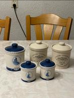 5x opberg potten, Huis en Inrichting, Ophalen of Verzenden, Zo goed als nieuw