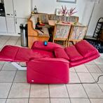 Rode Himolla Cumulus Relaxfauteuil, Ophalen, Zo goed als nieuw, 50 tot 75 cm, Leer