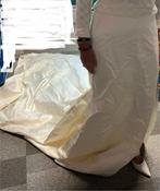 J’ ATON BRIDE nieuwe Trouwrok, zijde, mt 48 (=42), Ophalen of Verzenden, Nieuw, Beige, Trouwjurk