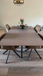 Tafel mer metalenpoot, Huis en Inrichting, Tafels | Eettafels, Ophalen, 200 cm of meer, 50 tot 100 cm, Zo goed als nieuw