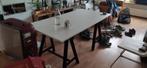 Tafel met poten - table with legs, Ophalen, Gebruikt, 50 tot 100 cm, 150 tot 200 cm